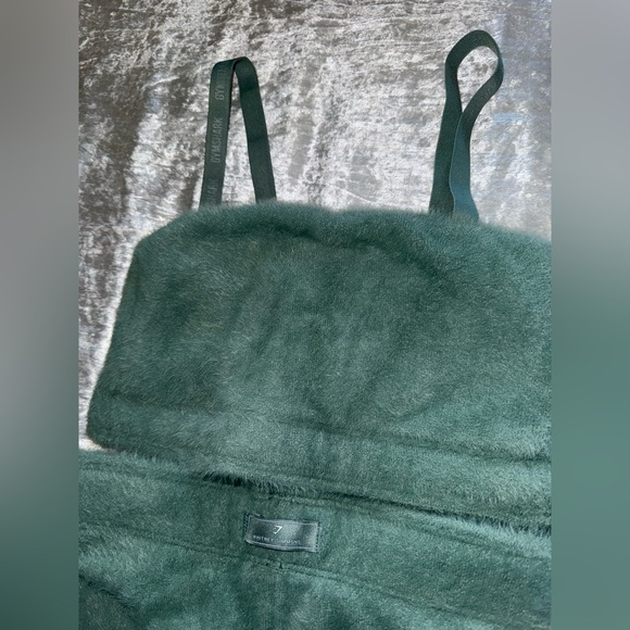 Whitney Simmons Eyelash Knit Shorts and Bandeau Set (Leaf Green) - Picture 8 of 8